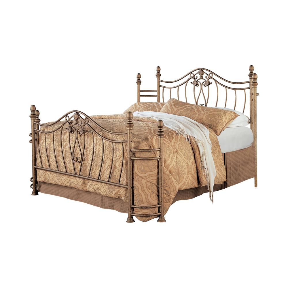 Sydney - Sydney Queen Bed Antique Brushed Gold