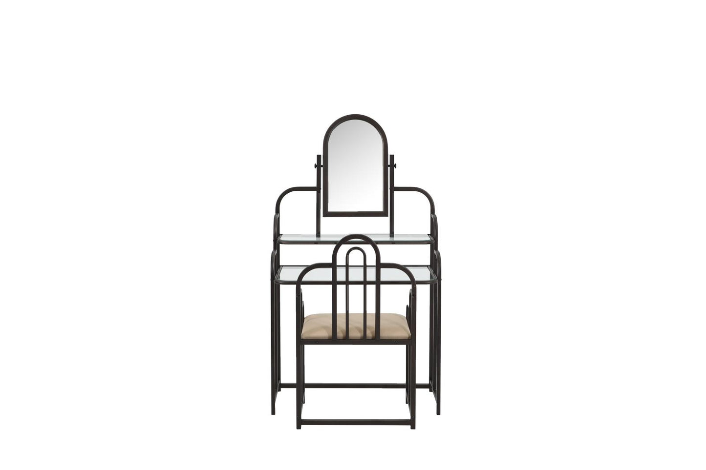 Padilla - Padilla 2-piece Vanity Set Tan and Bronze