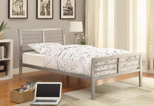 Cooper - Cooper Twin Metal Bed Silver