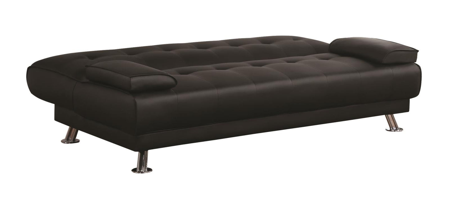 Pierre - Pierre Tufted Upholstered Sofa Bed Black