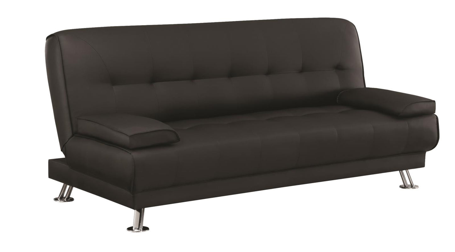 Pierre - Pierre Tufted Upholstered Sofa Bed Black