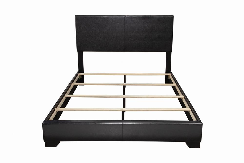 Conner - Conner Eastern King Upholstered Panel Bed Black