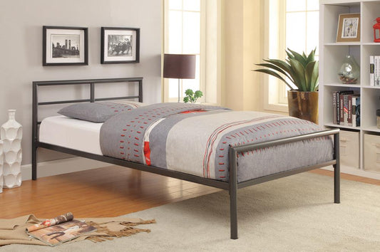 Fisher - Fisher Twin Metal Bed Gunmetal