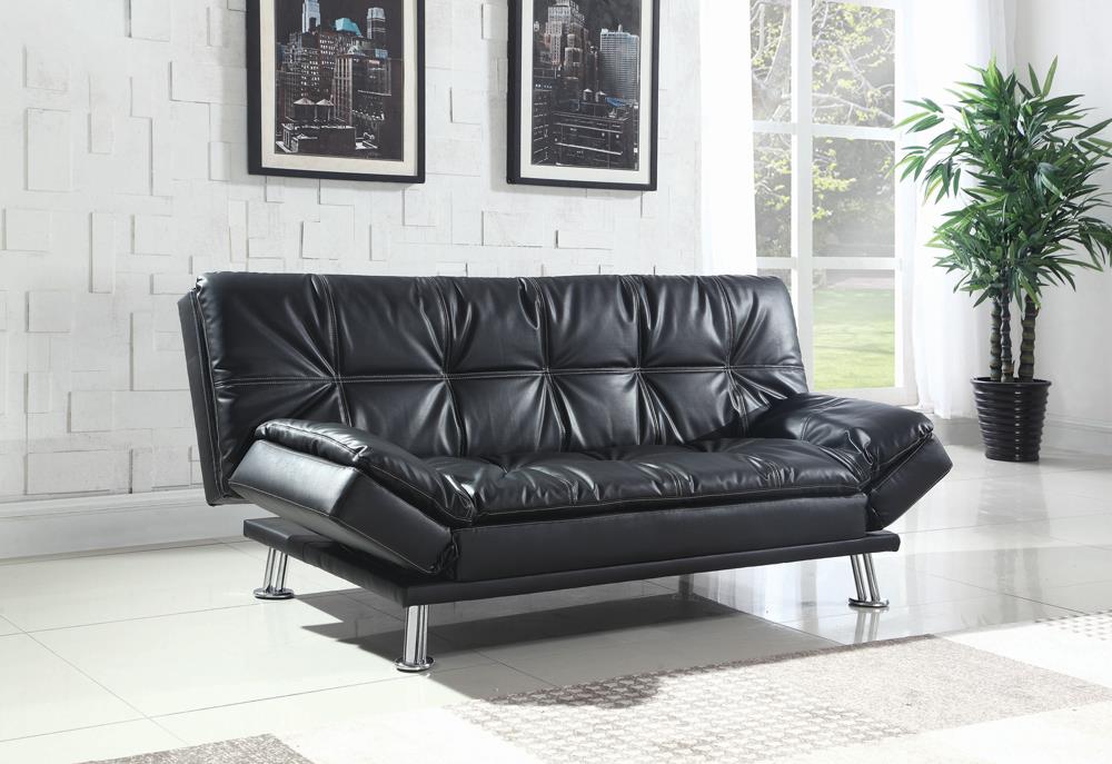 Dilleston - Dilleston Tufted Back Upholstered Sofa Bed Black