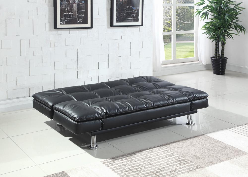 Dilleston - Dilleston Tufted Back Upholstered Sofa Bed Black