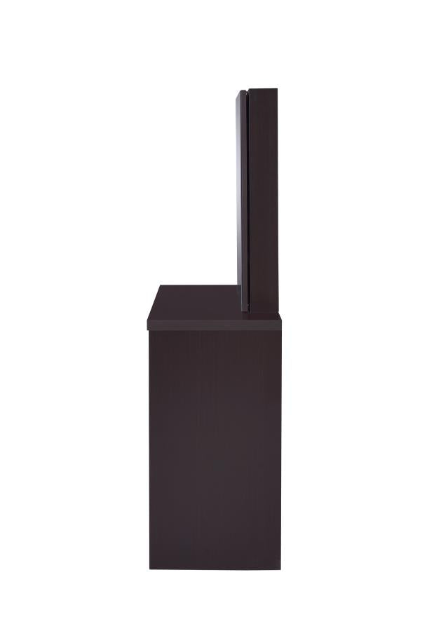 Harvey - Harvey 2-piece Vanity Set with Lift-Top Stool Cappuccino
