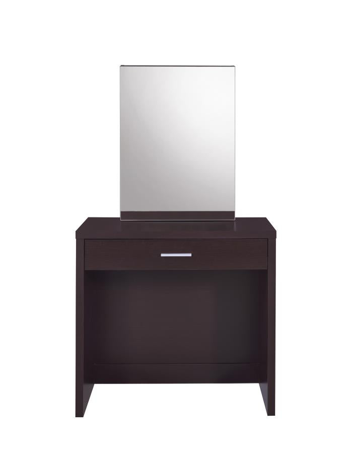 Harvey - Harvey 2-piece Vanity Set with Lift-Top Stool Cappuccino