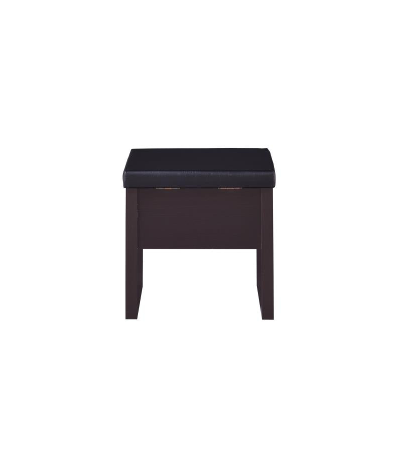 Harvey - Harvey 2-piece Vanity Set with Lift-Top Stool Cappuccino