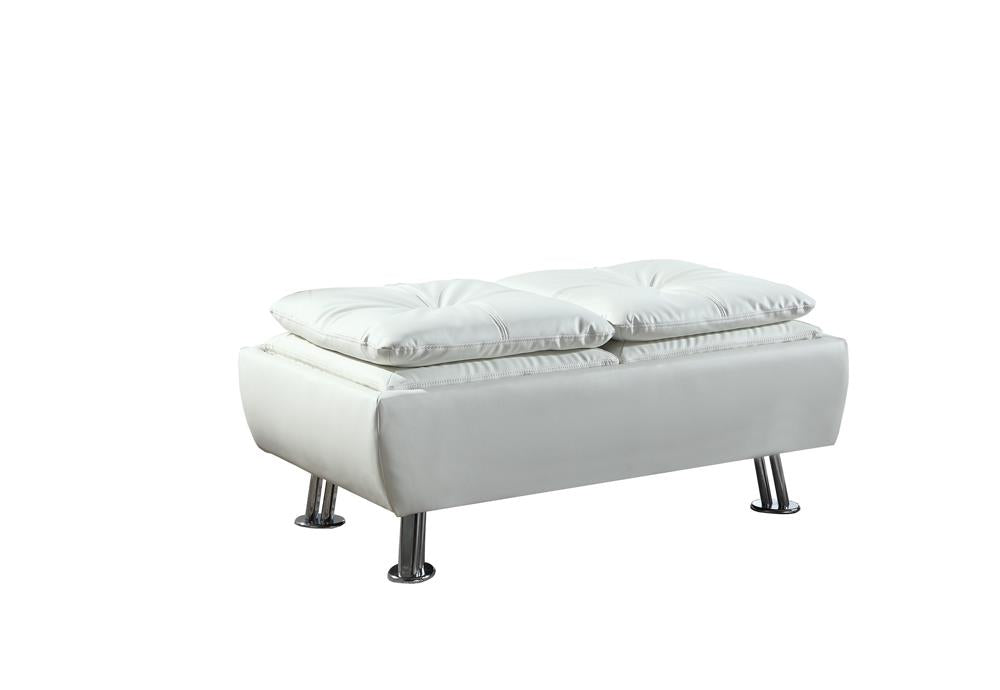 Dilleston - Dilleston Storage Ottoman with Removable Trays White