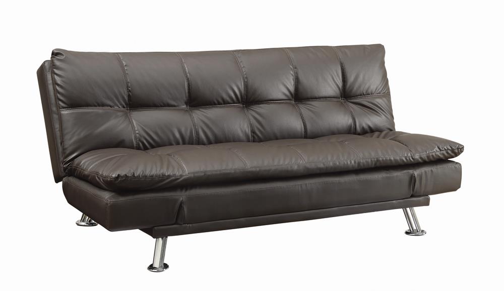 Dilleston - Dilleston Tufted Back Upholstered Sofa Bed Brown