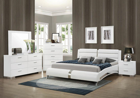 Jeremaine - Jeremaine Eastern King Upholstered Bed White