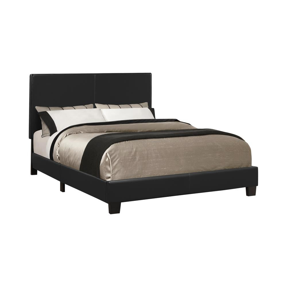 Mauve - Mauve Bed Upholstered Queen Black