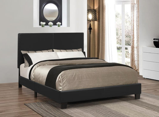 Mauve - Mauve Bed Upholstered Queen Black