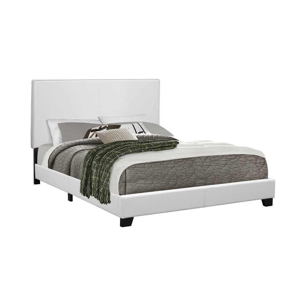 Mauve - Mauve Full Upholstered Bed White