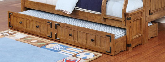 Oakdale - Oakdale Storage Trundle Rustic Honey