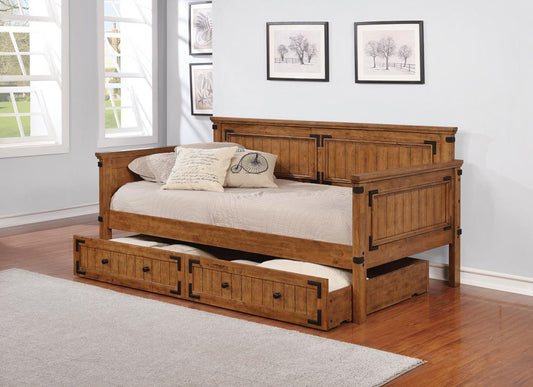 Oakdale - Oakdale Twin Daybed Rustic Honey
