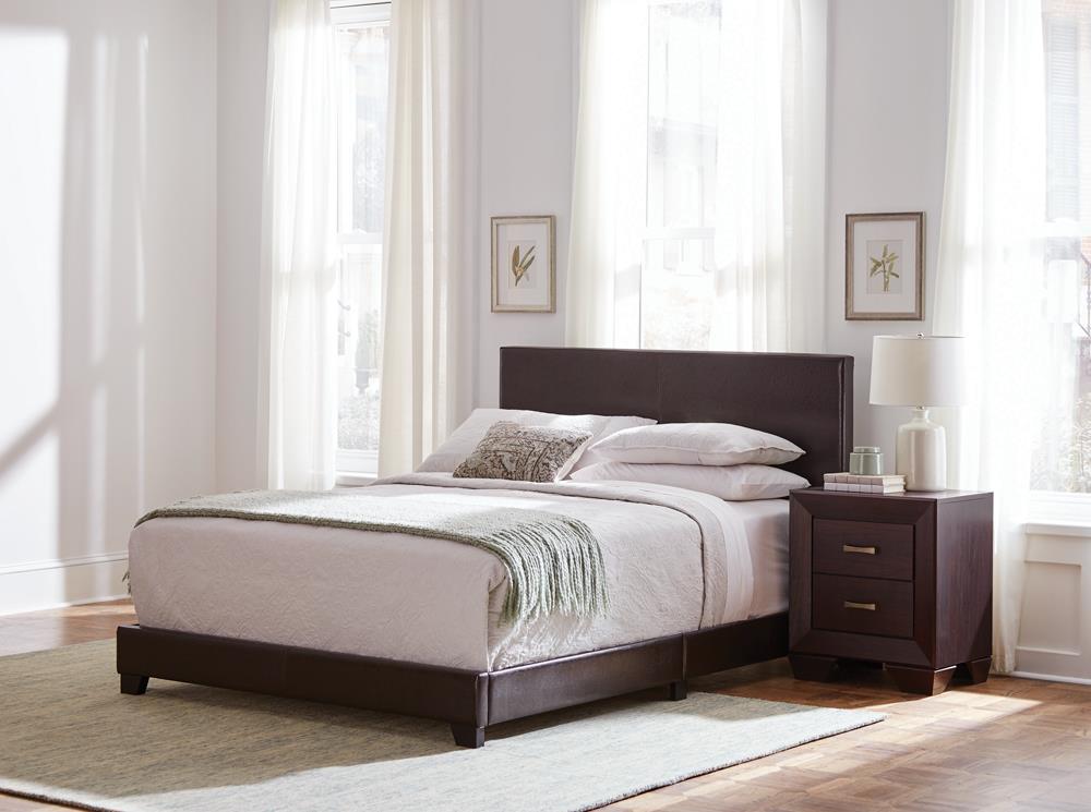 Dorian - Dorian Upholstered California King Bed Brown