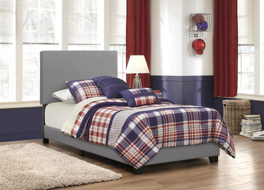 Dorian - Dorian Upholstered Twin Bed Grey
