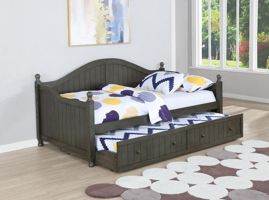 Julie Ann - Julie Ann Twin Daybed with Trundle Warm Grey
