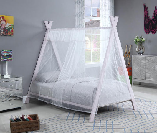Fultonville - Fultonville Twin Metal Tent Bed Pink