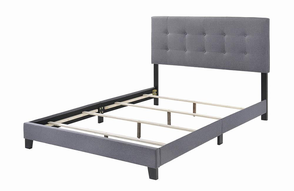 Mapes - Mapes Tufted Upholstered Eastern King Bed Grey