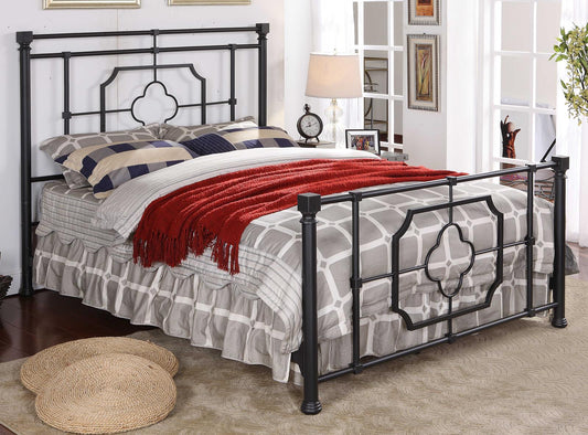 Paskay - Paskay Eastern King Metal Panel Bed Matte Black