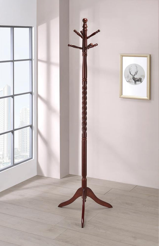 Riona - Riona 2-tier Coat Rack Merlot