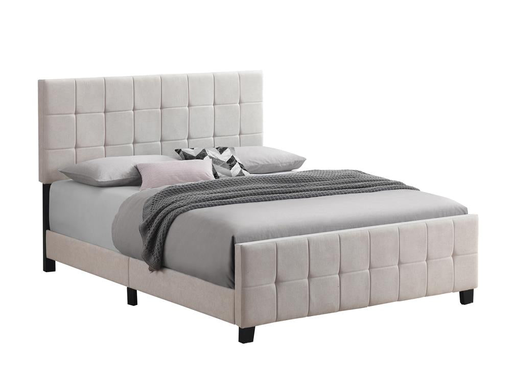 Fairfield - Fairfield Eastern King Upholstered Panel Bed Beige