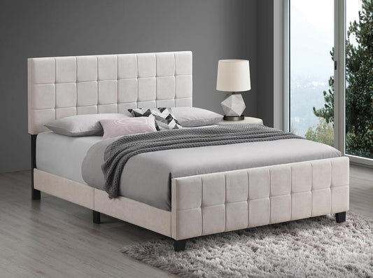 Fairfield - Fairfield Queen Upholstered Panel Bed Beige