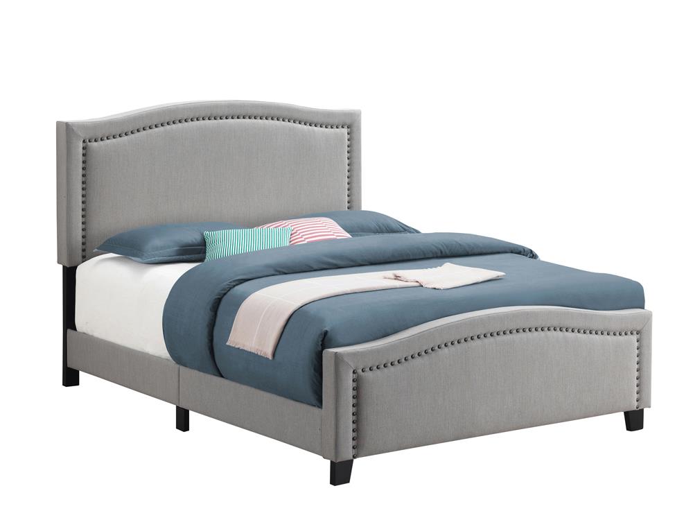 Hamden - Hamden Eastern King Upholstered Panel Bed Mineral