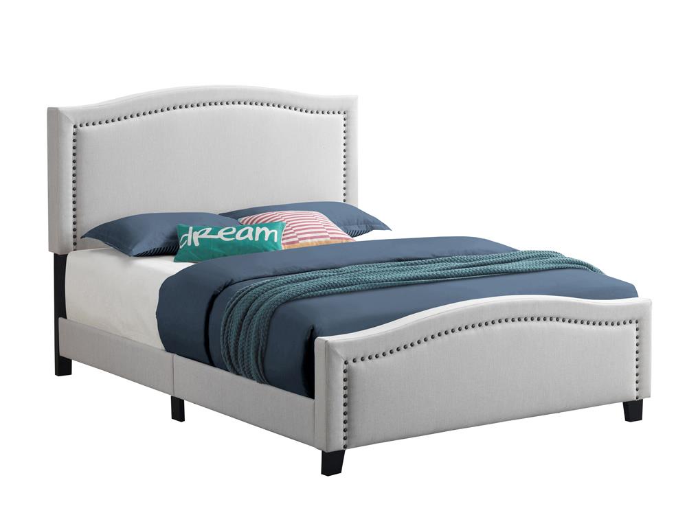 Hamden - Hamden Full Upholstered Panel Bed Beige