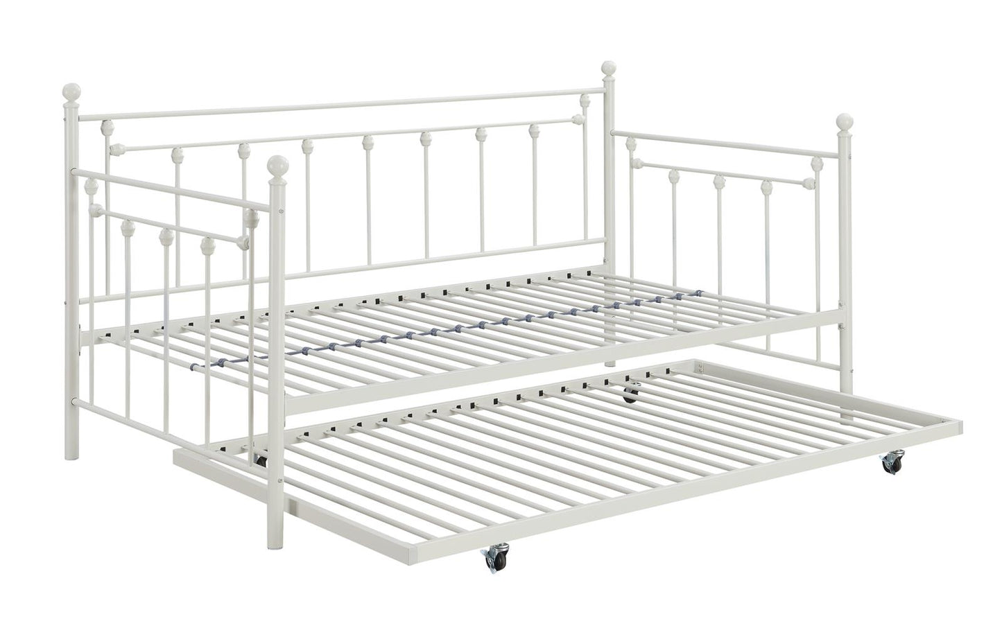 Nocus - Nocus Spindle Metal Twin Daybed with Trundle