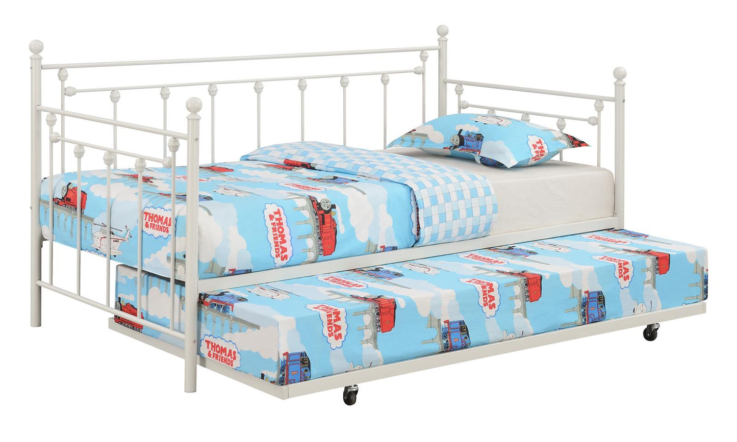 Nocus - Nocus Spindle Metal Twin Daybed with Trundle