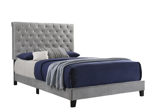 Warner - Warner Queen Upholstered Bed Grey