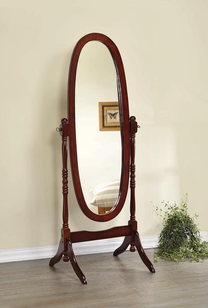 Foyet - Foyet Oval Cheval Mirror Merlot