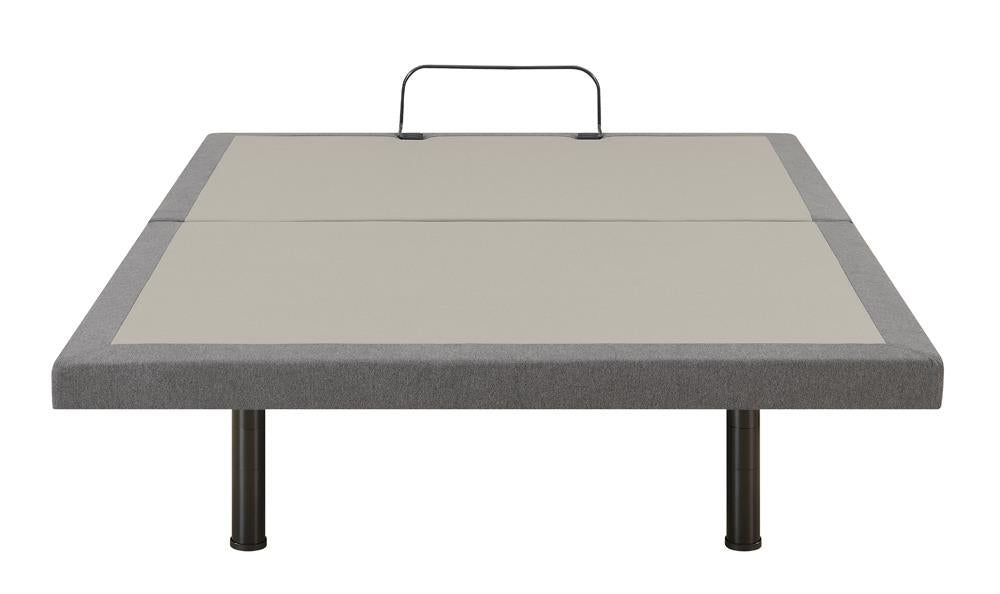 Clara - Clara Queen Adjustable Bed Base Grey and Black