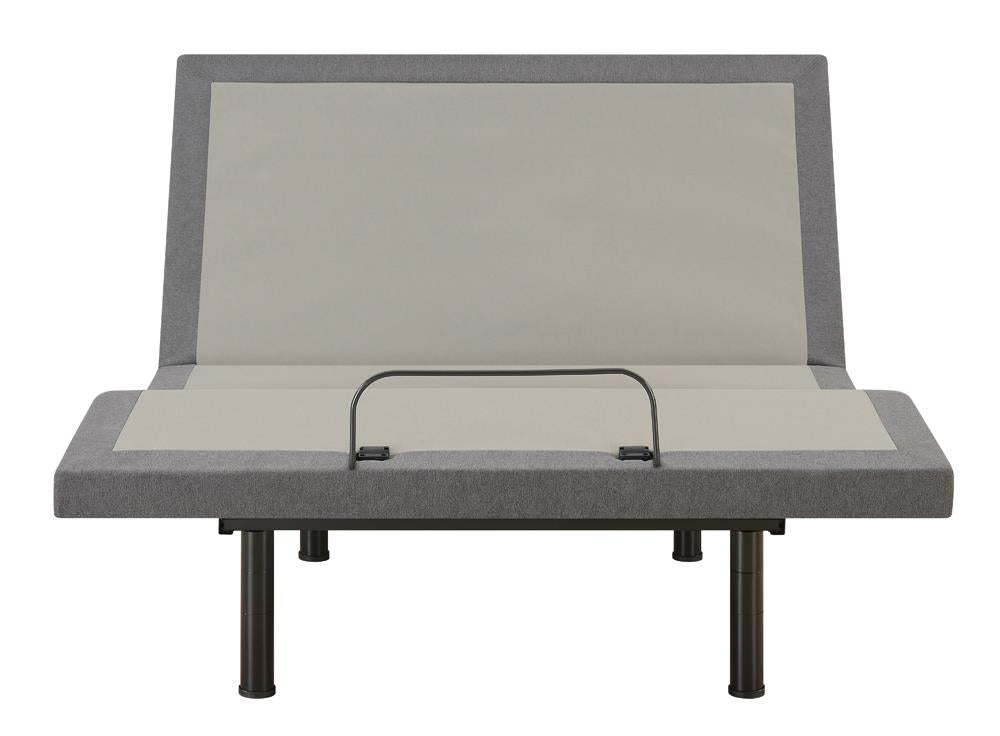 Clara - Clara Queen Adjustable Bed Base Grey and Black