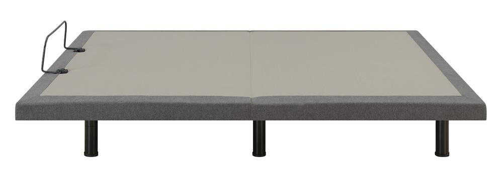 Clara - Clara Queen Adjustable Bed Base Grey and Black