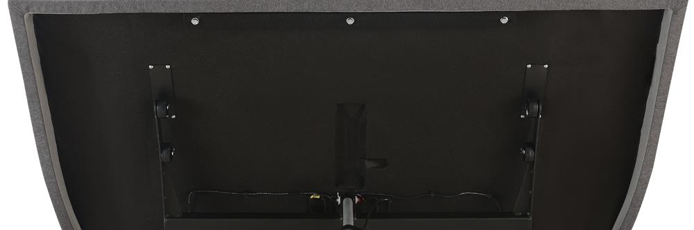 Clara - Clara Twin XL Adjustable Bed Base Grey and Black