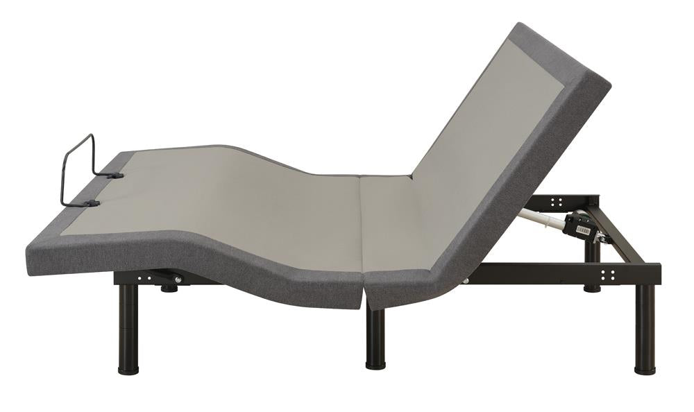 Clara - Clara Twin XL Adjustable Bed Base Grey and Black