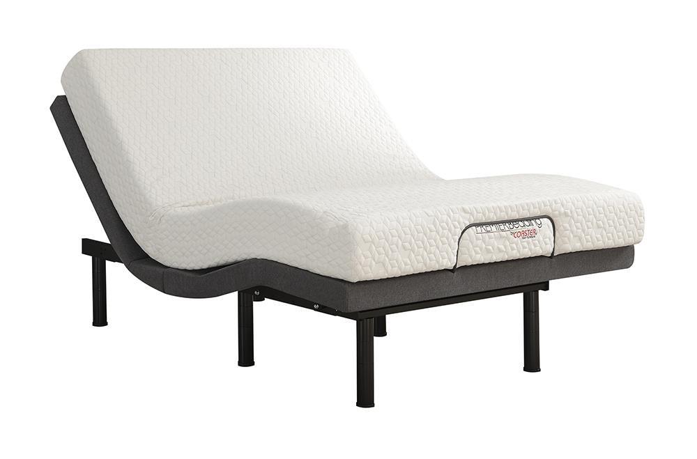 Negan - Negan Twin XL Adjustable Bed Base Grey and Black