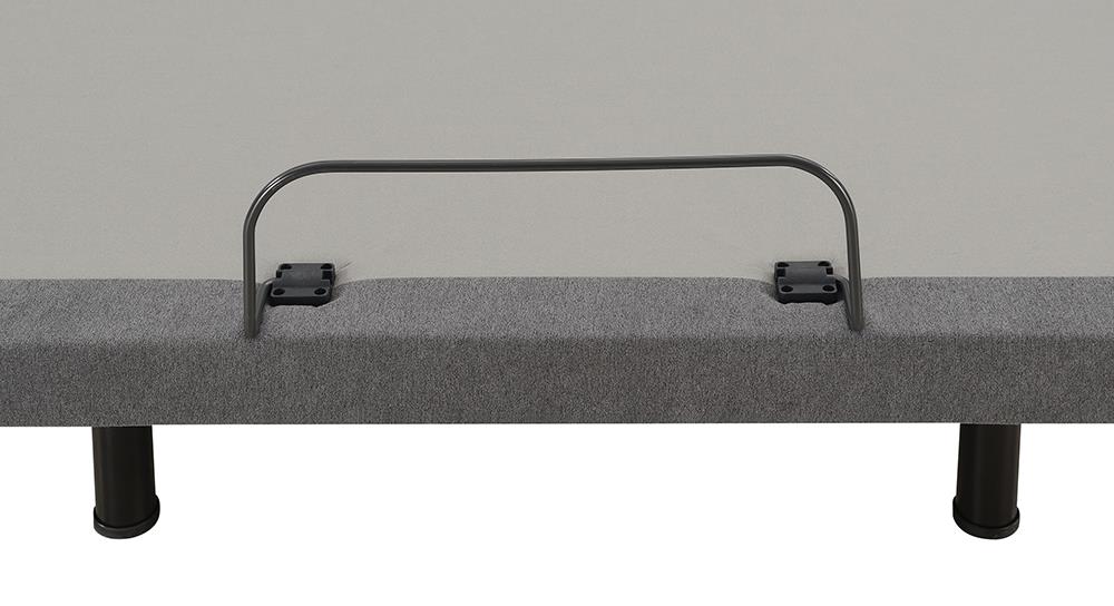 Negan - Negan Twin XL Adjustable Bed Base Grey and Black