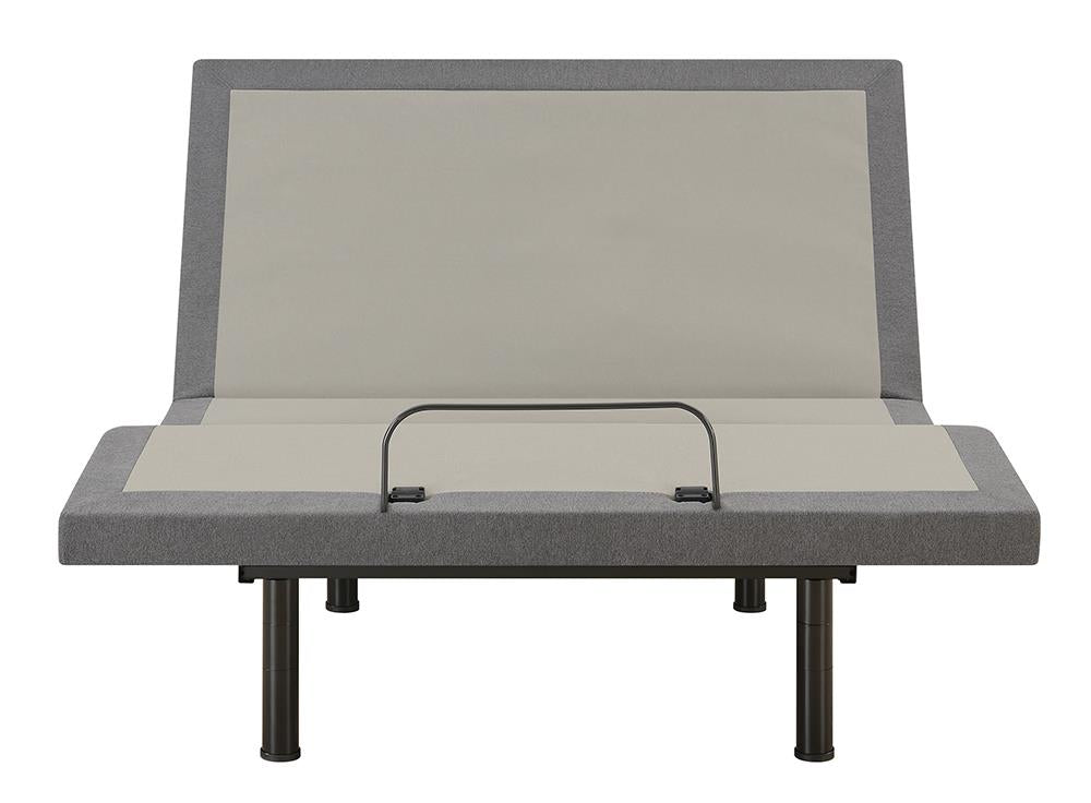 Negan - Negan Twin XL Adjustable Bed Base Grey and Black