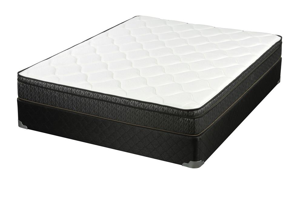 Evie - Evie 9.25" Full Mattress White and Black