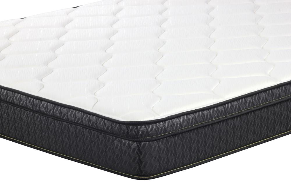 Evie - Evie 9.25" Eastern King Mattress White and Black