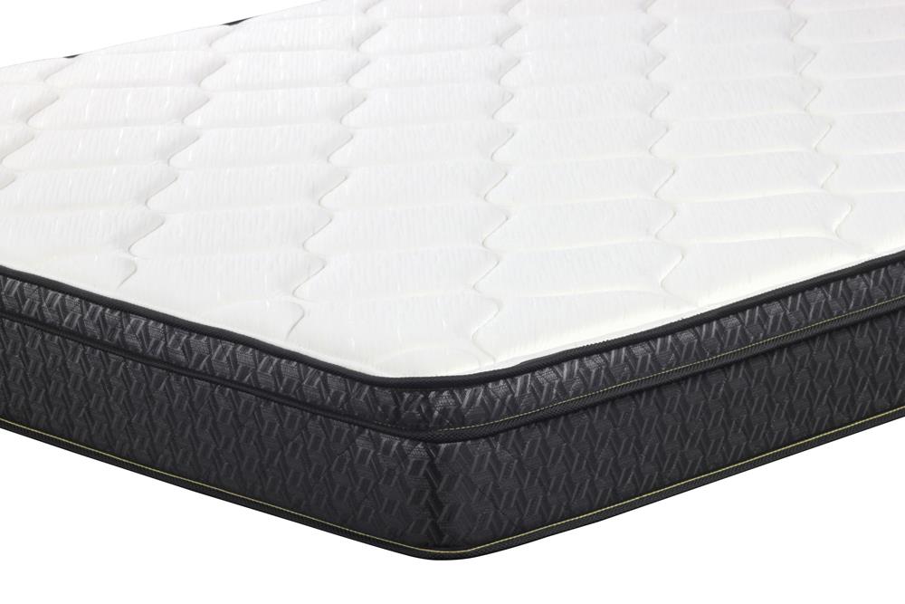 Evie - Evie 9.25" Twin Mattress White and Black