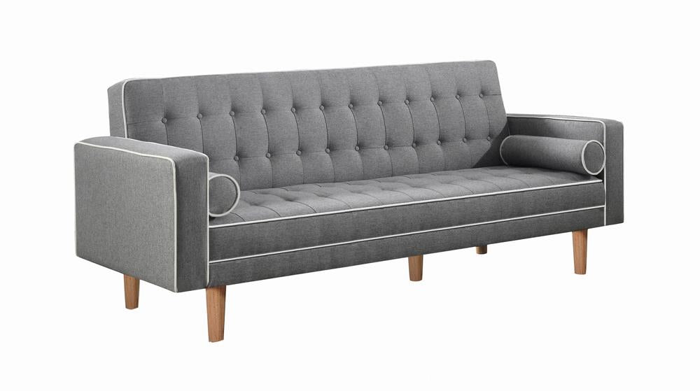 Lassen - Lassen Tufted Upholstered Sofa Bed Grey