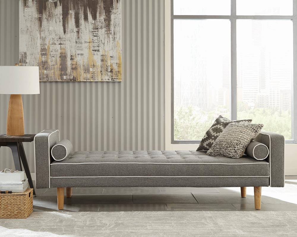 Lassen - Lassen Tufted Upholstered Sofa Bed Grey