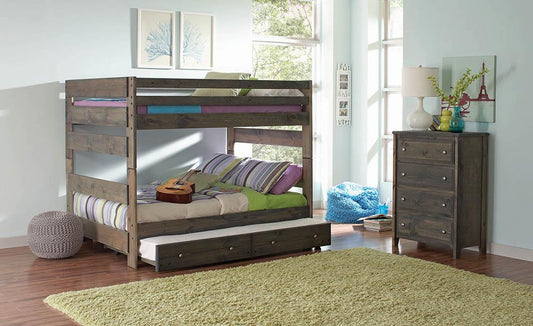 Wrangle Hill - Wrangle Hill 2-drawer Under Bed Storage Gun Smoke