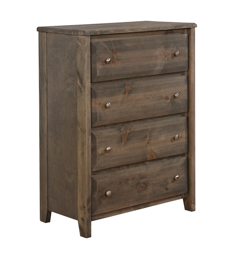 Wrangle Hill - Wrangle Hill 4-drawer Chest Gun Smoke